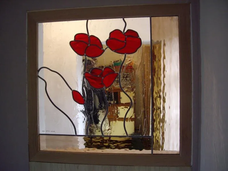 Vitrail coquelicots