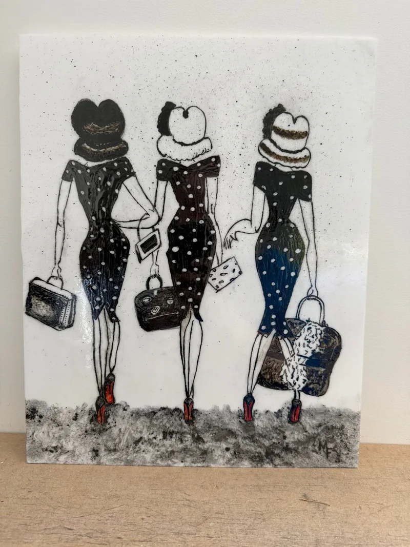 Mise en peinture à l'émail