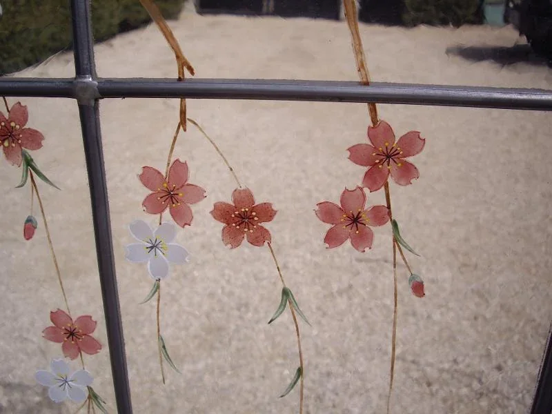Vitrail fleurs de cerisier japonais